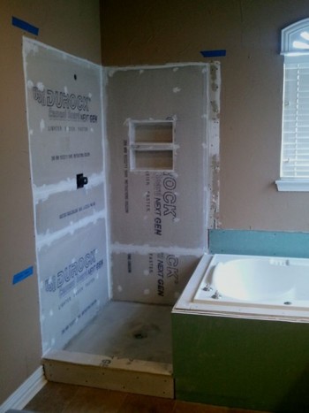 Bathroom Remodeling - Before, During, and After Shower and Tub Replacement in Coppell, TX