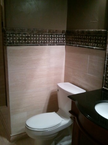 tub to shower conversion and complete Bathroom Makeover in Southlake, TX